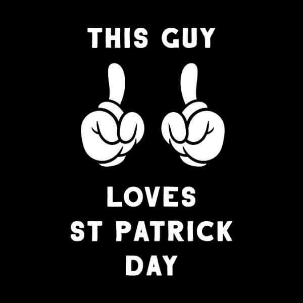 This Guy Loves St Patrick Day Sweatshirt - Black 0