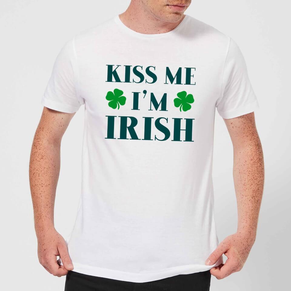Kiss Me I'm Irish Men's T-Shirt - White