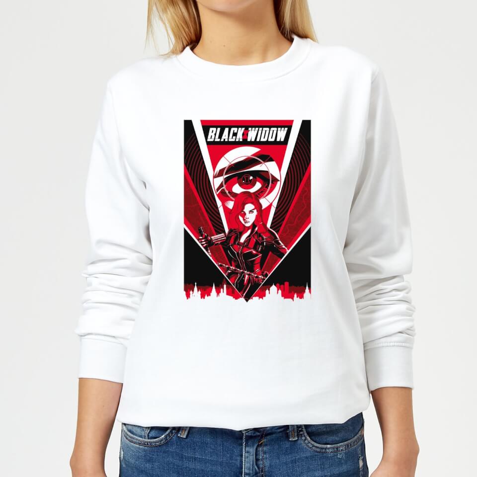 Black Widow Red Lightning Women's Sweatshirt - White
