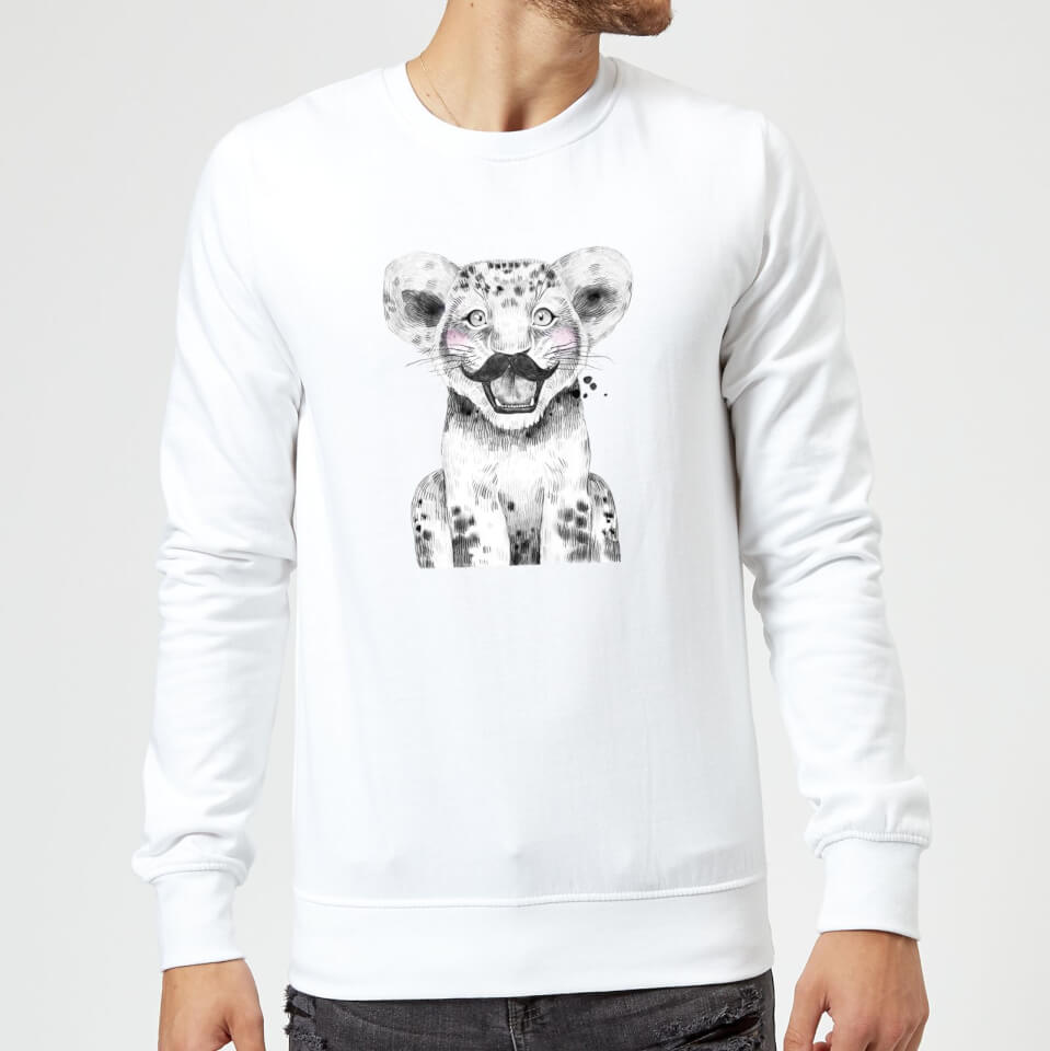 Moustache Cub Sweatshirt - White