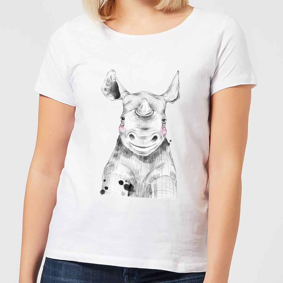 Blushed Rhino Women's T-Shirt - White