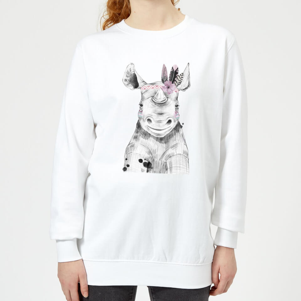 Indie Rhino Women's Sweatshirt - White