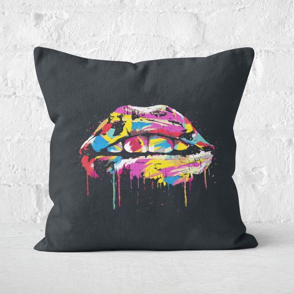 Colorful Lips Cushion Square Cushion