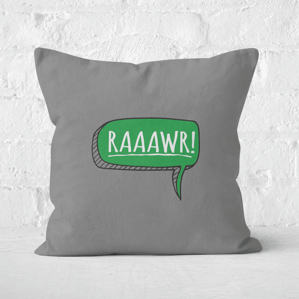 Raaawr Square Cushion