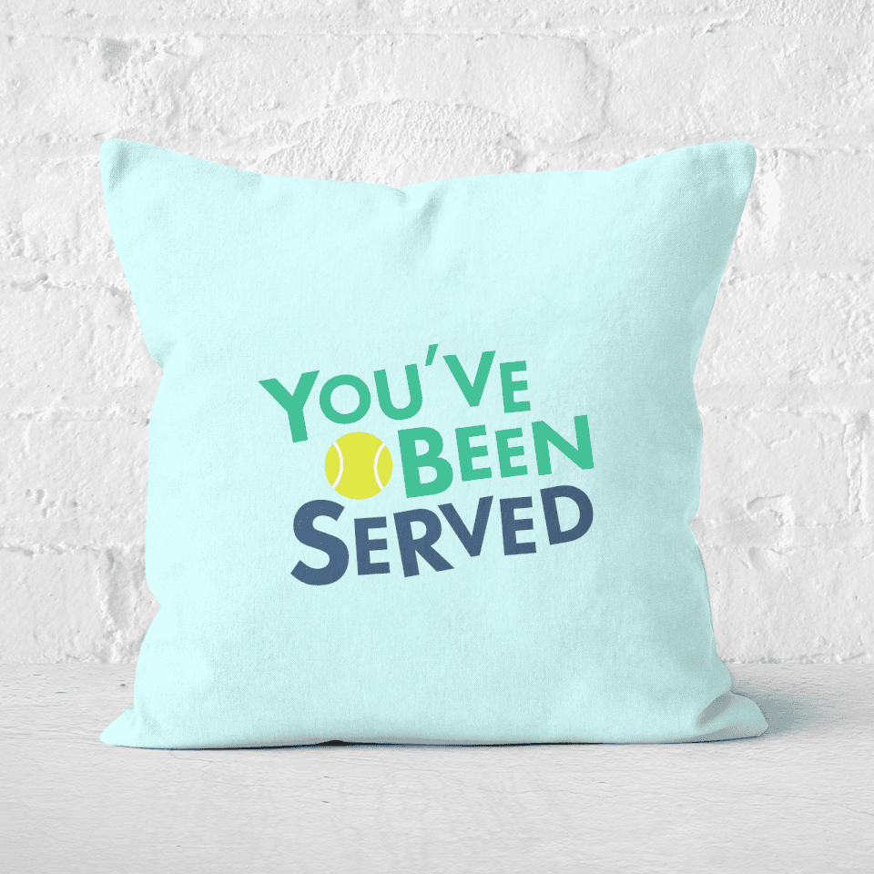 You've Been Served Square Cushion