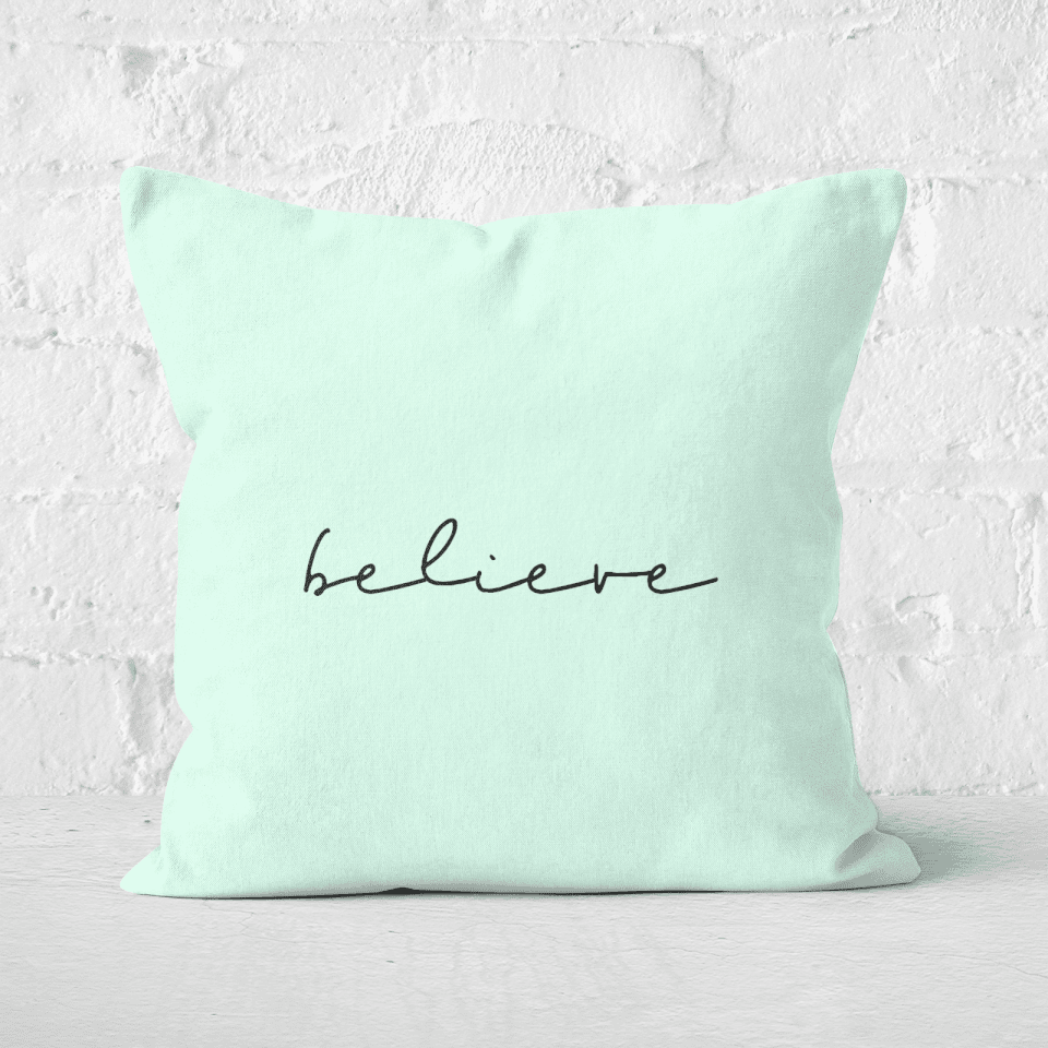 Believe Square Cushion