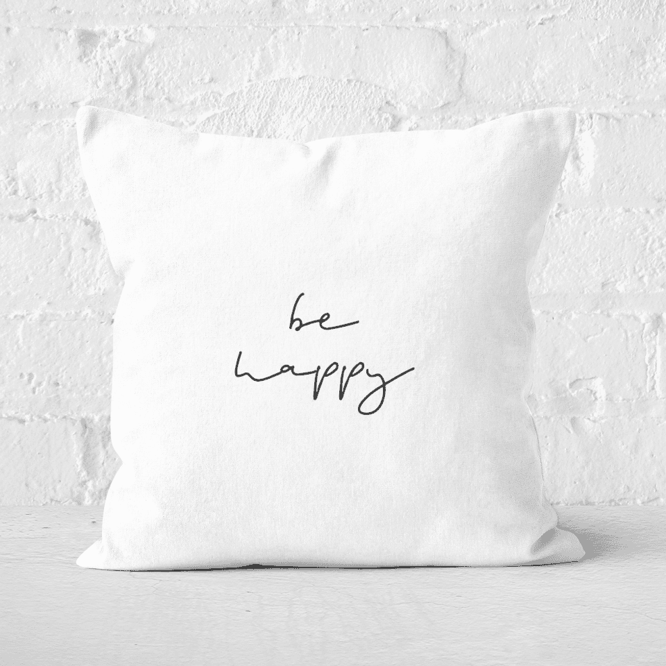 Be Happy Square Cushion