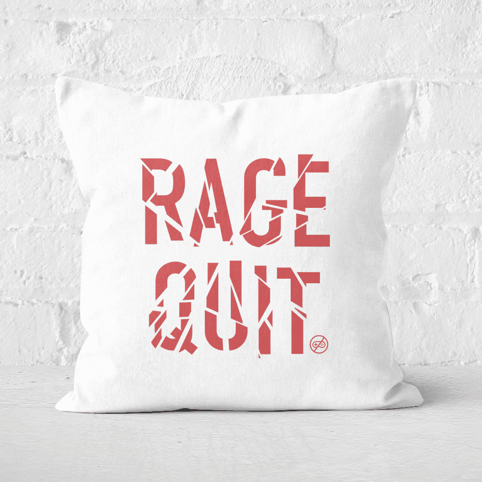 Rage Quit Square Cushion