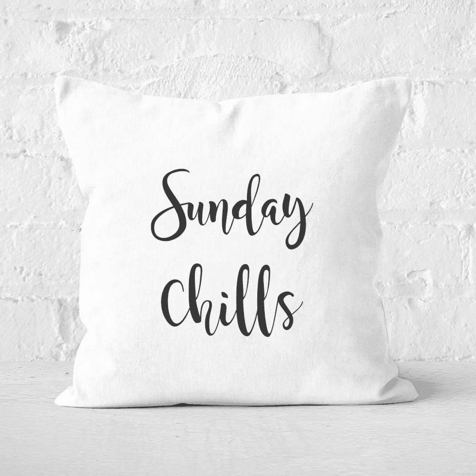 Sunday Chills Square Cushion