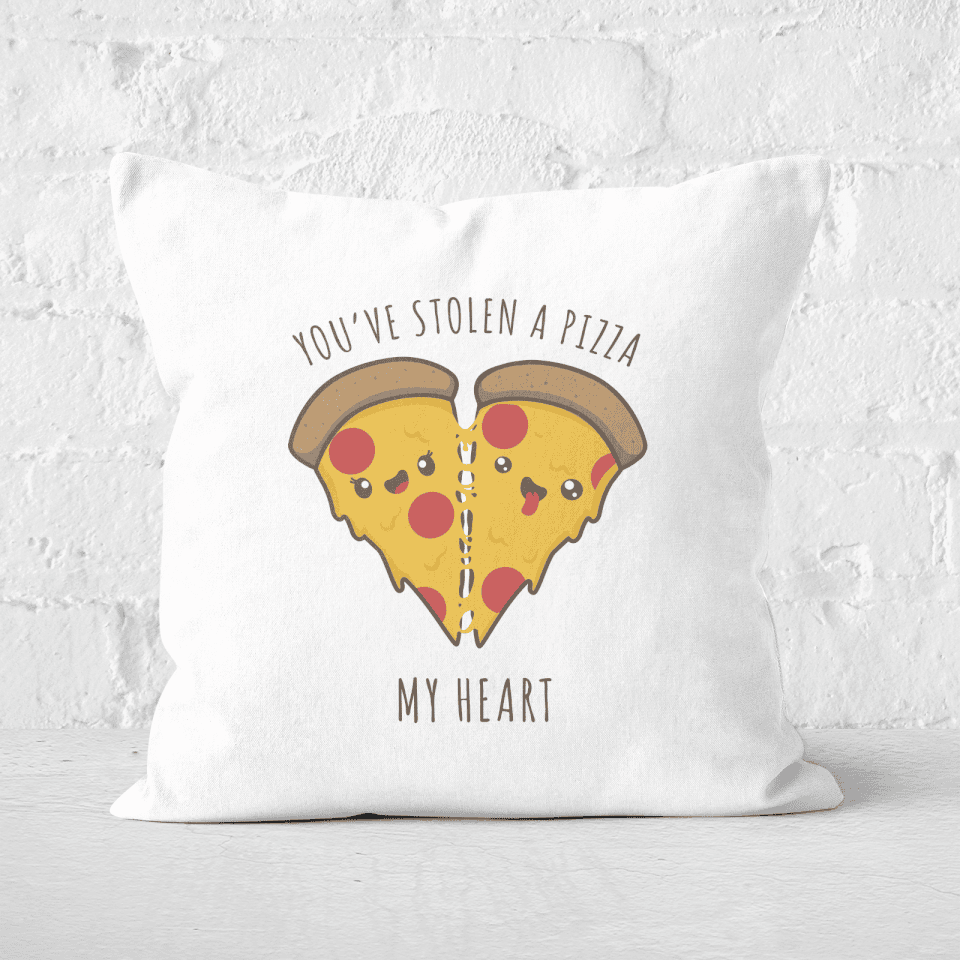 A Pizza My Heart Square Cushion