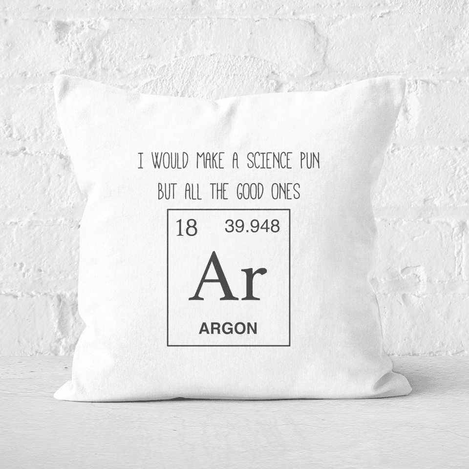 Periodic Pun Square Cushion