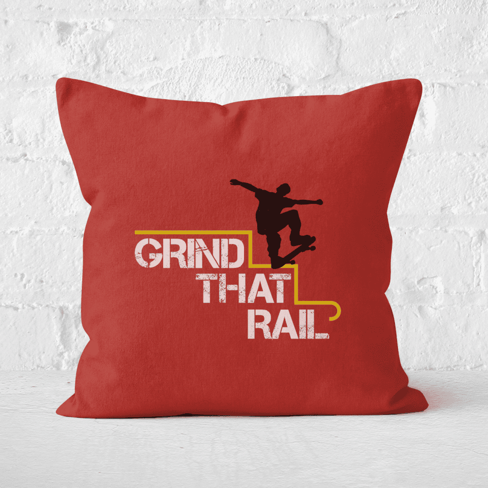 Grind That Rail Square Cushion