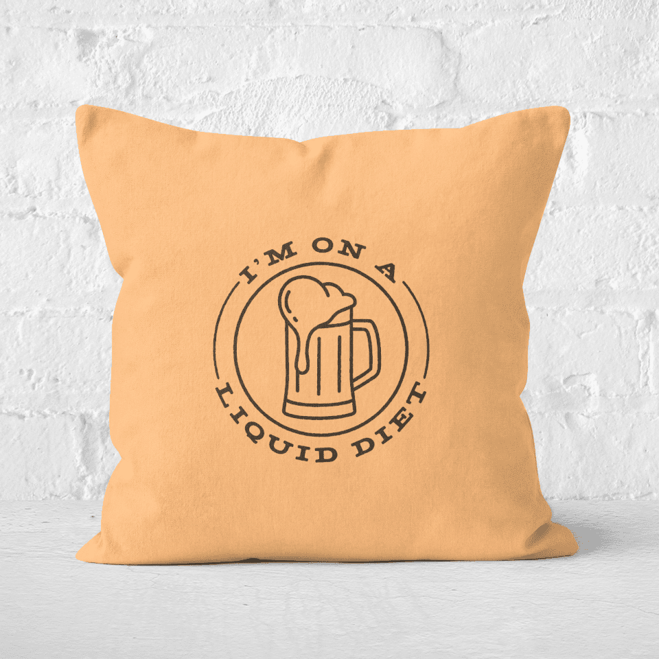 Liquid Diet Beer Square Cushion