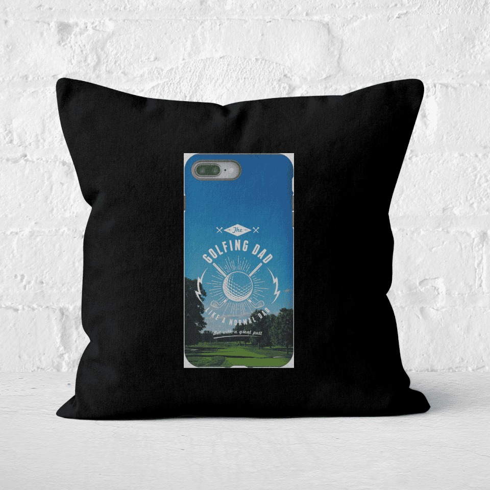 Golf Dad Phone Case Square Cushion