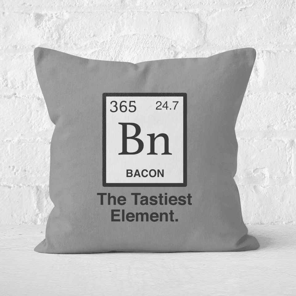 Bacon Element Square Cushion