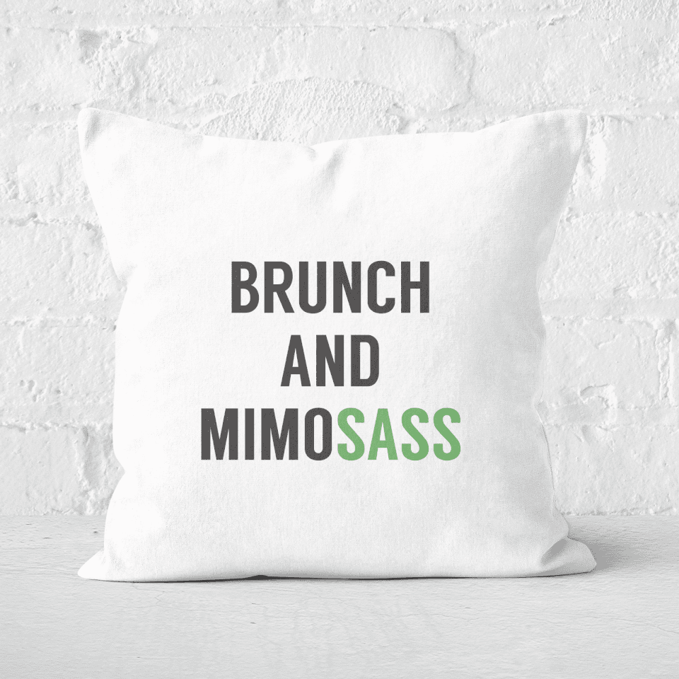 Brunch And Mimosass Square Cushion