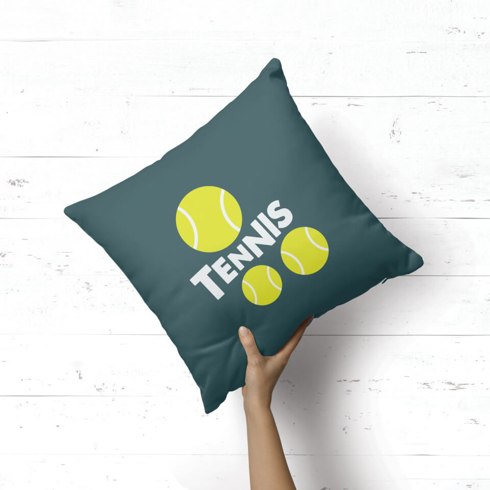 Tennis Balls Square Cushion 1