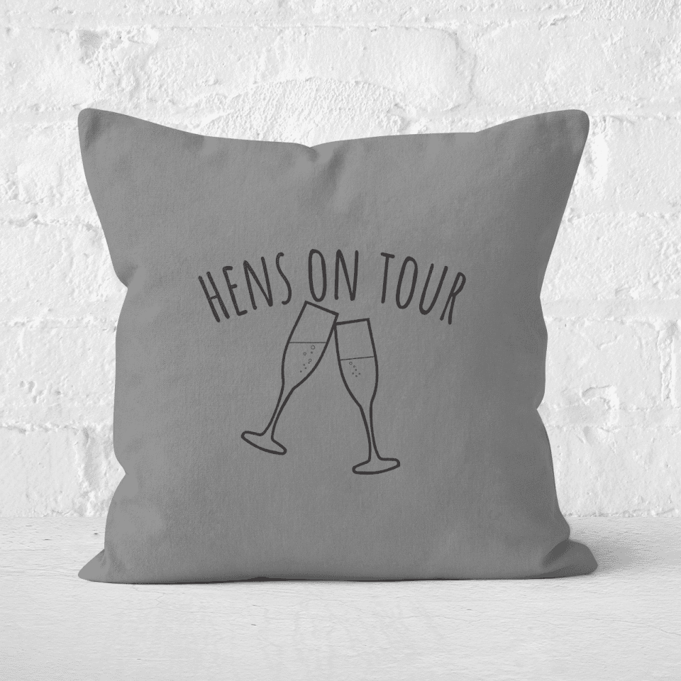 Hen's On Tour Square Cushion