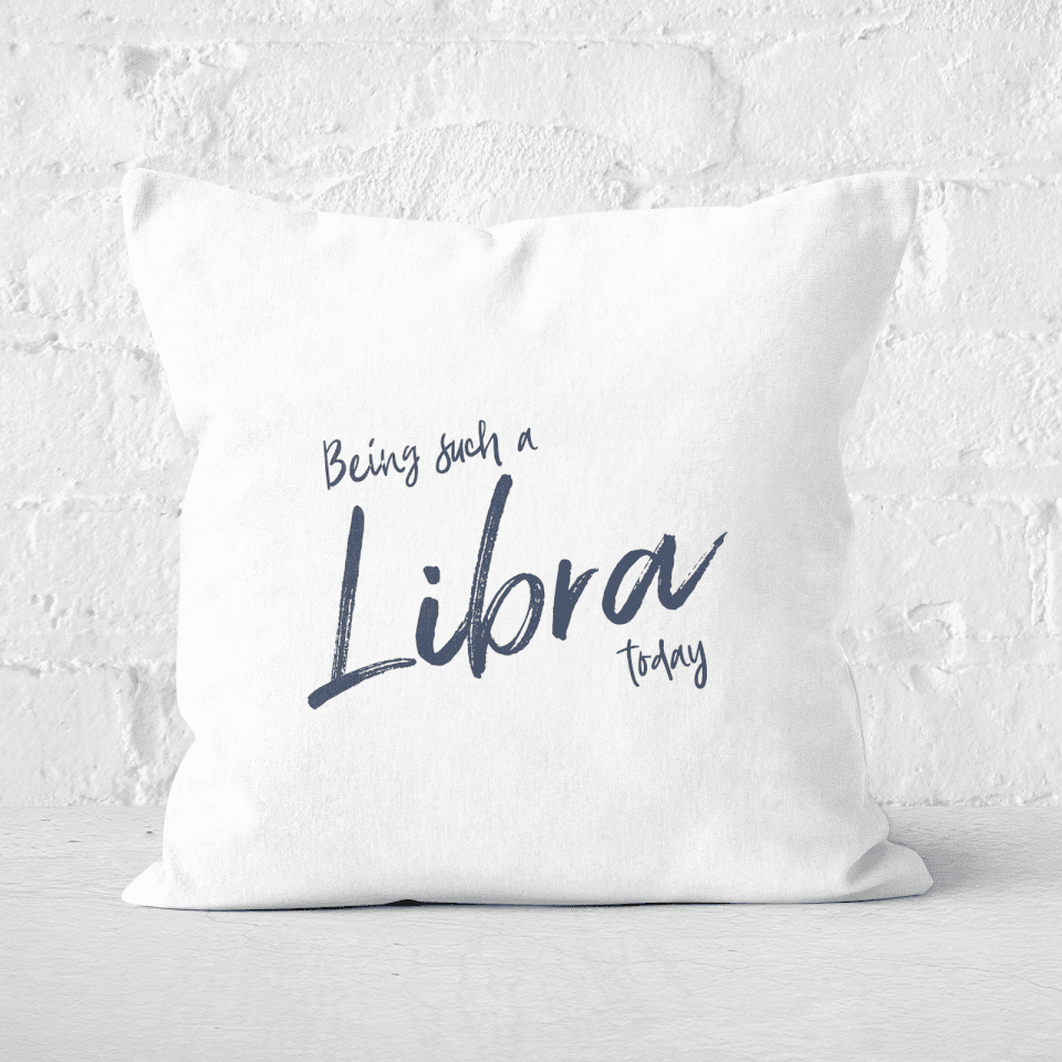 Pressed Flowers Being Such A Libra Today Square Cushion
