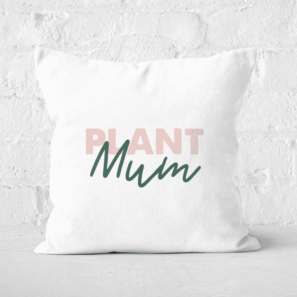 Plant Mum Script Square Cushion