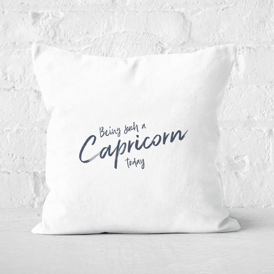 Pressed Flowers Being Such A Capricorn Today Square Cushion