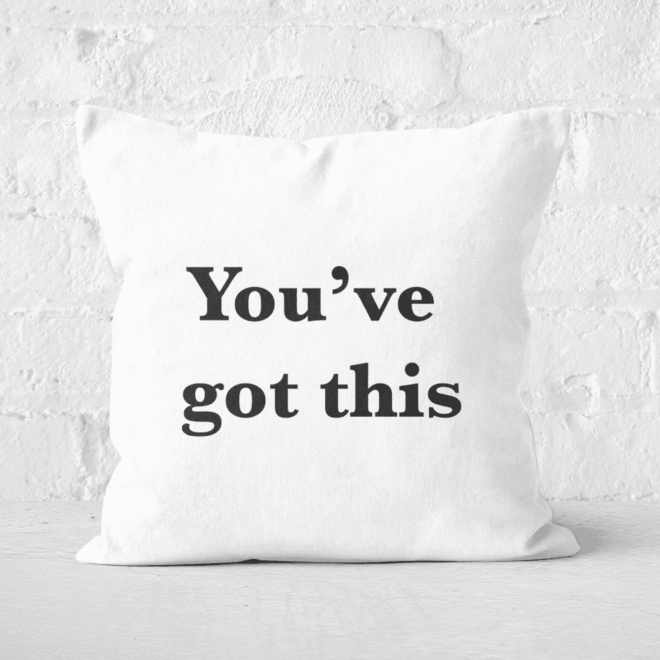 Pressed Flowers You've Got This Square Cushion