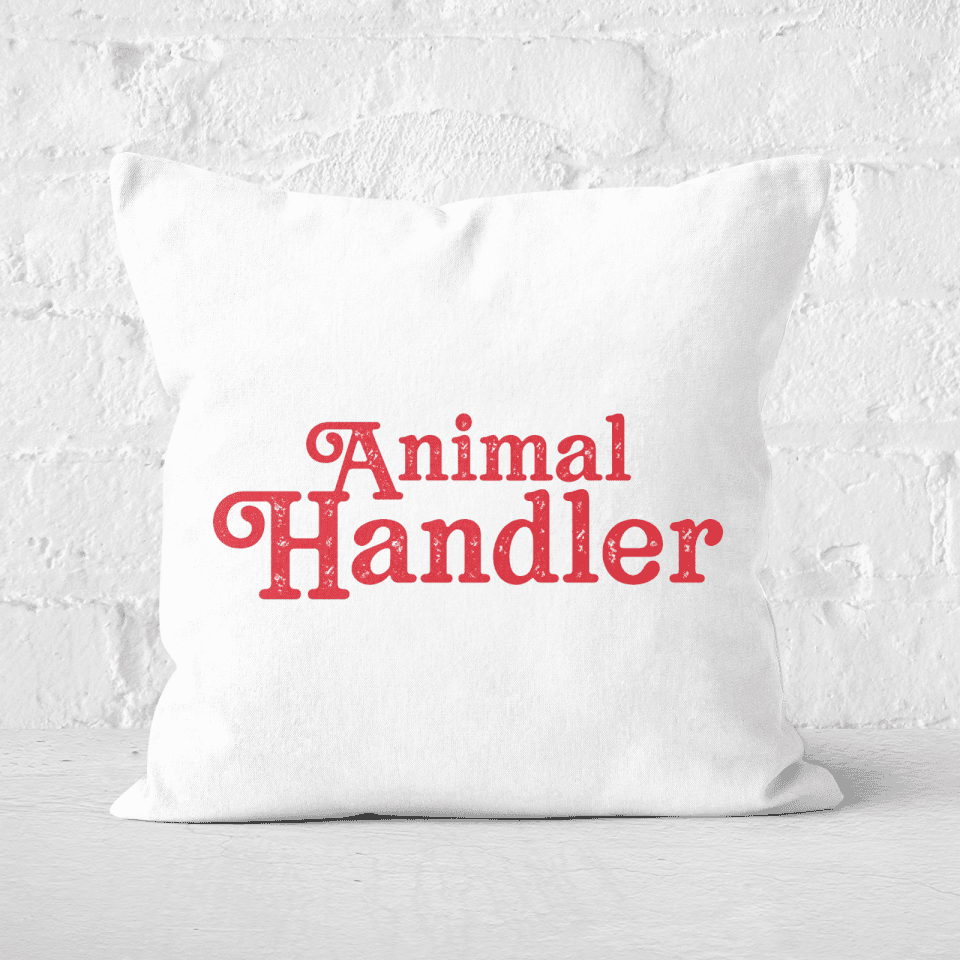 Pressed Flowers Animal Handler Square Cushion