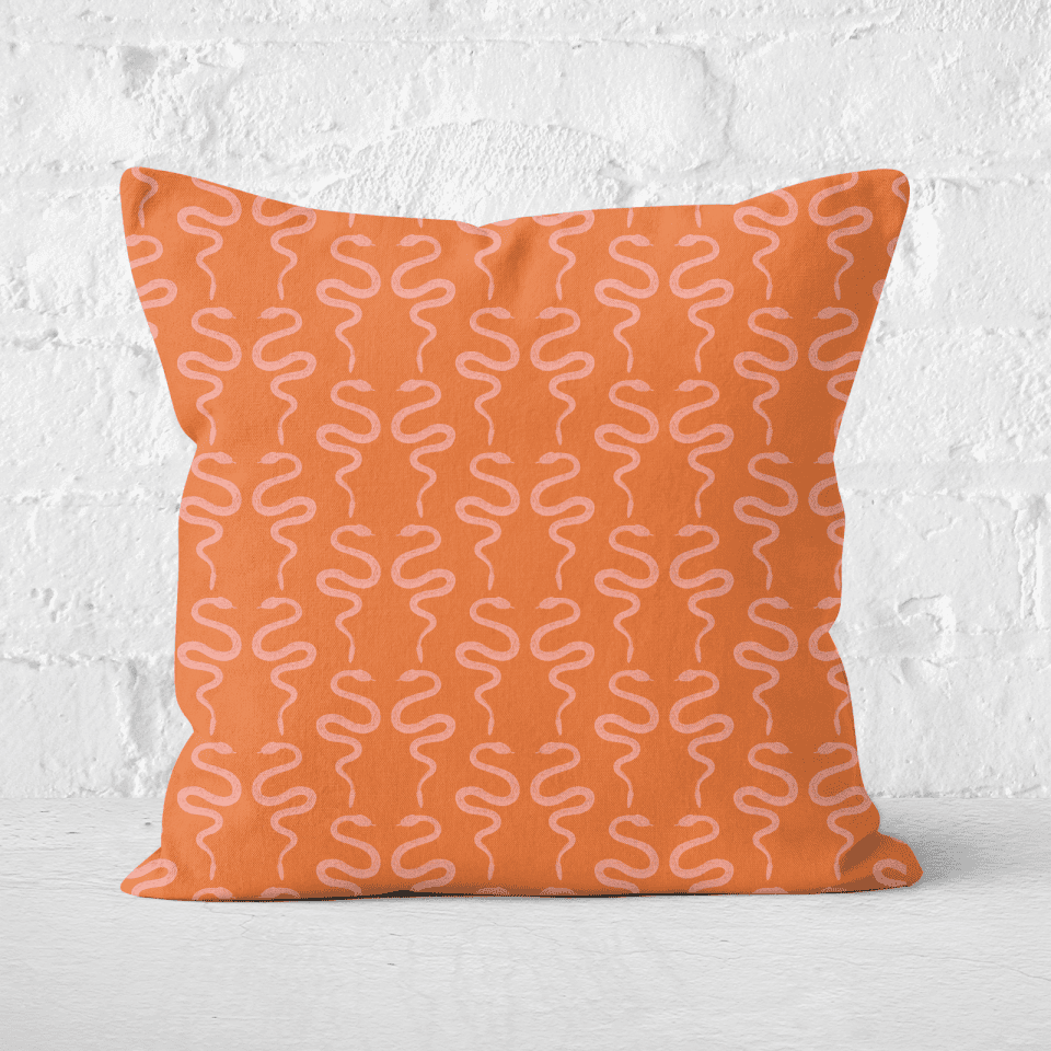 Earth Friendly Snakes Square Cushion