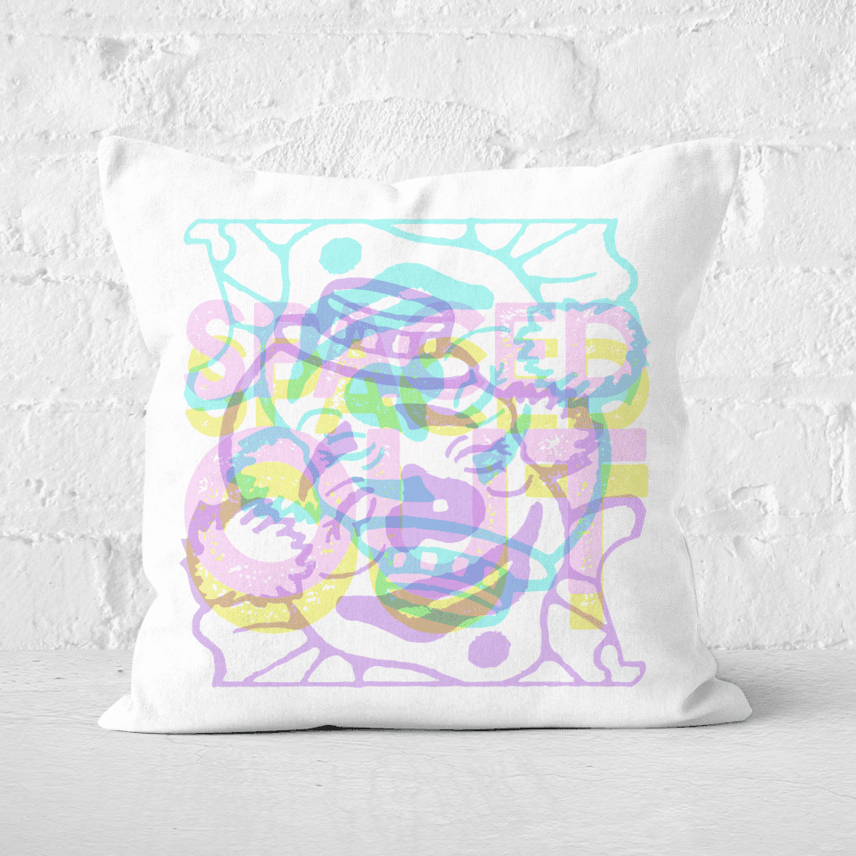 Pressed Flowers Spaced Out Square Cushion