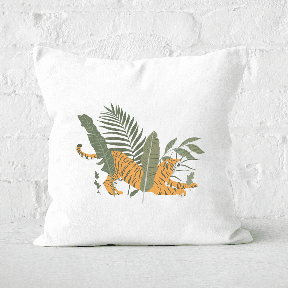Pressed Flowers Afternoon Nap Square Cushion