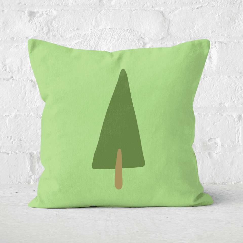 Earth Friendly Pine Tree Square Cushion