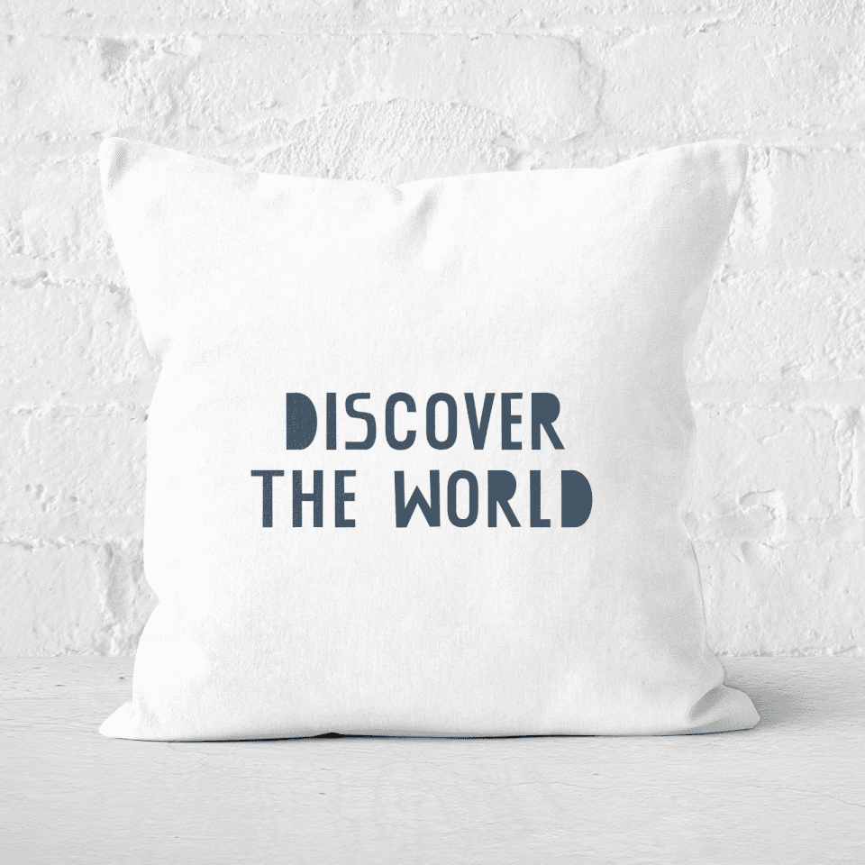Discover The World Square Cushion