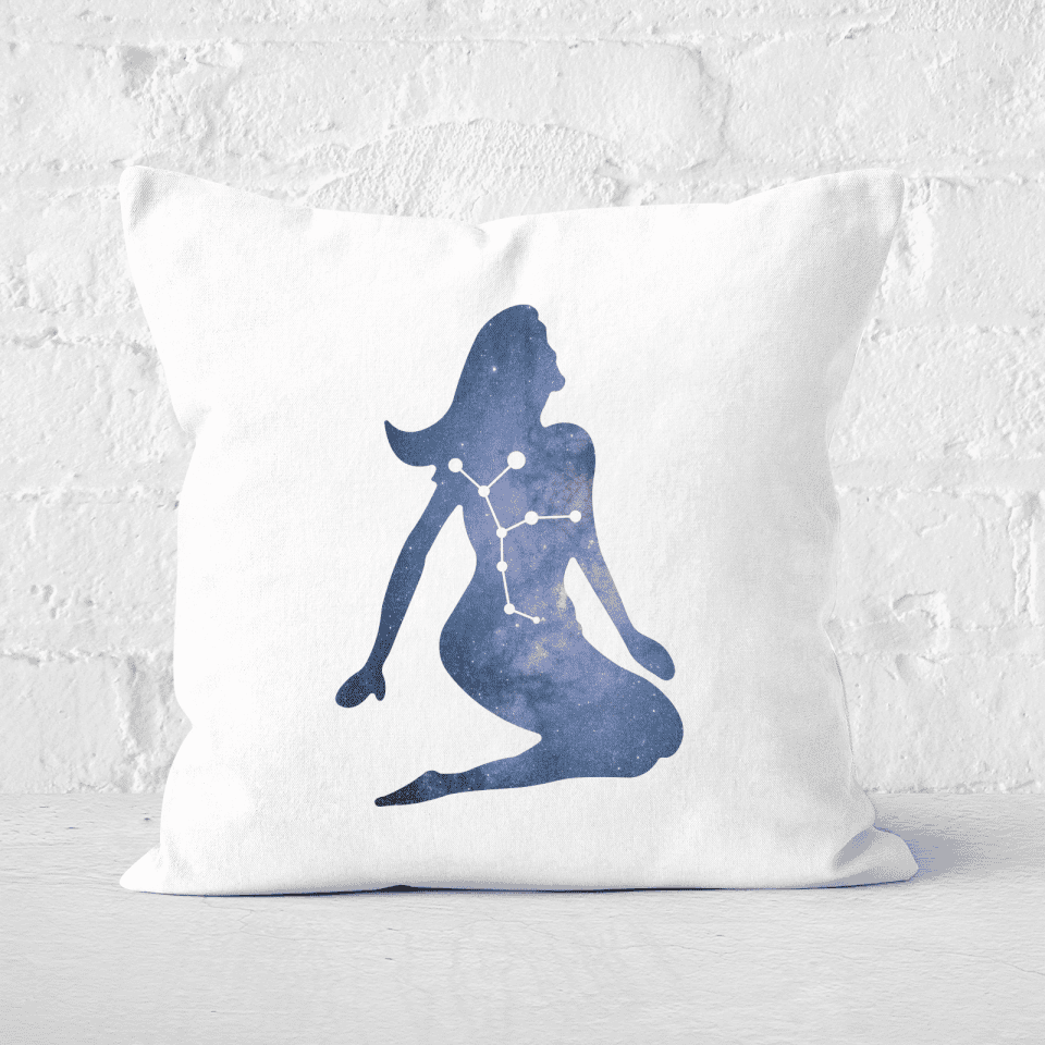 Pressed Flowers Virgo Square Cushion