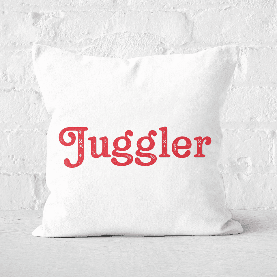 Pressed Flowers Juggler Square Cushion