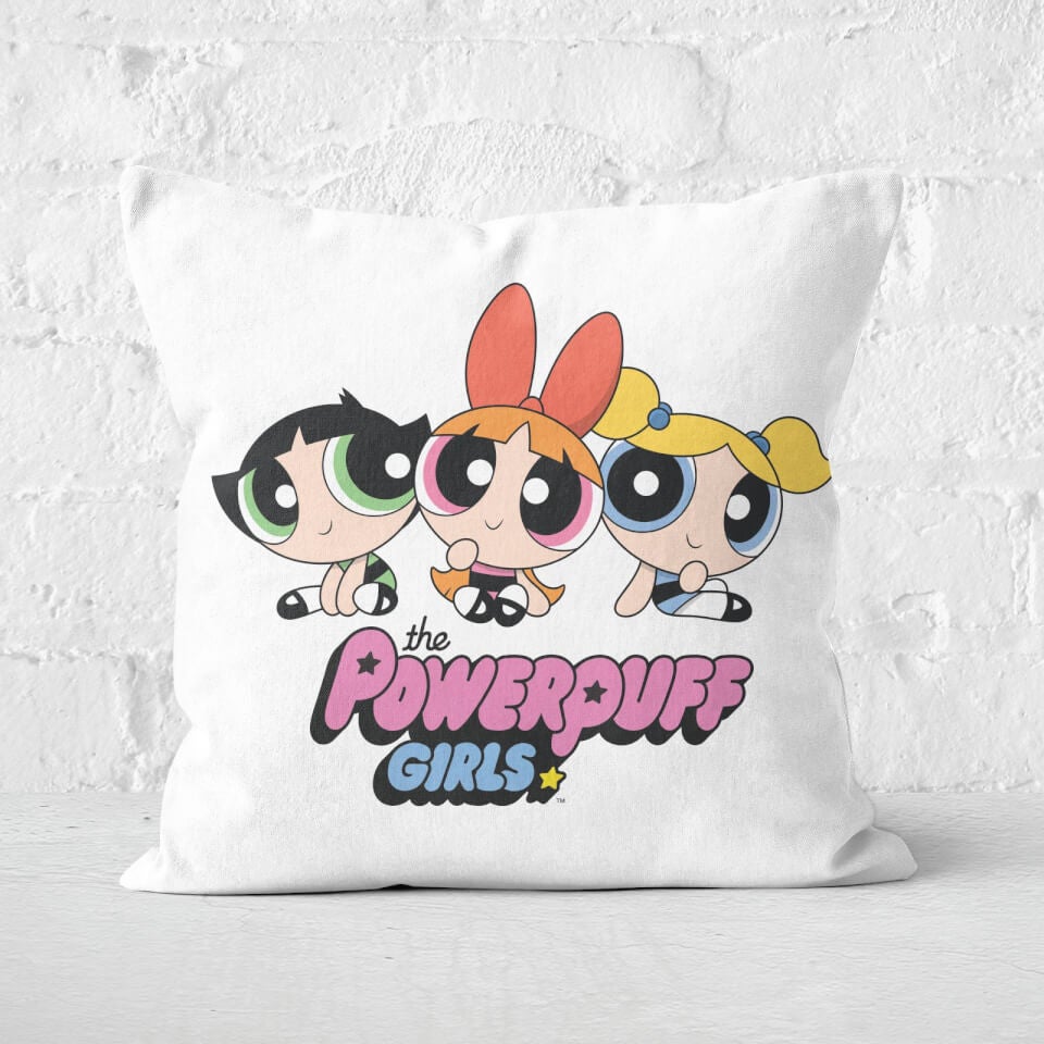 The Powerpuff Girls Pink Heart Square Cushion