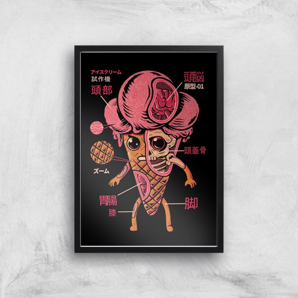 Ilustrata Kaiju Ice Cream Giclee Art Print