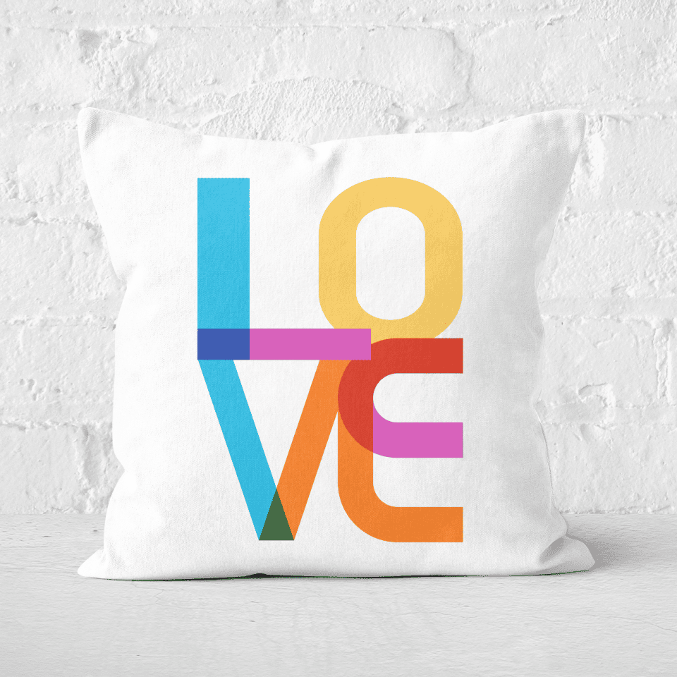 Colourful Love Square Cushion