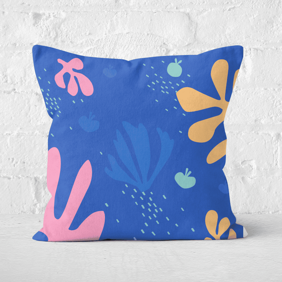 Under The Sea Print Square Cushion