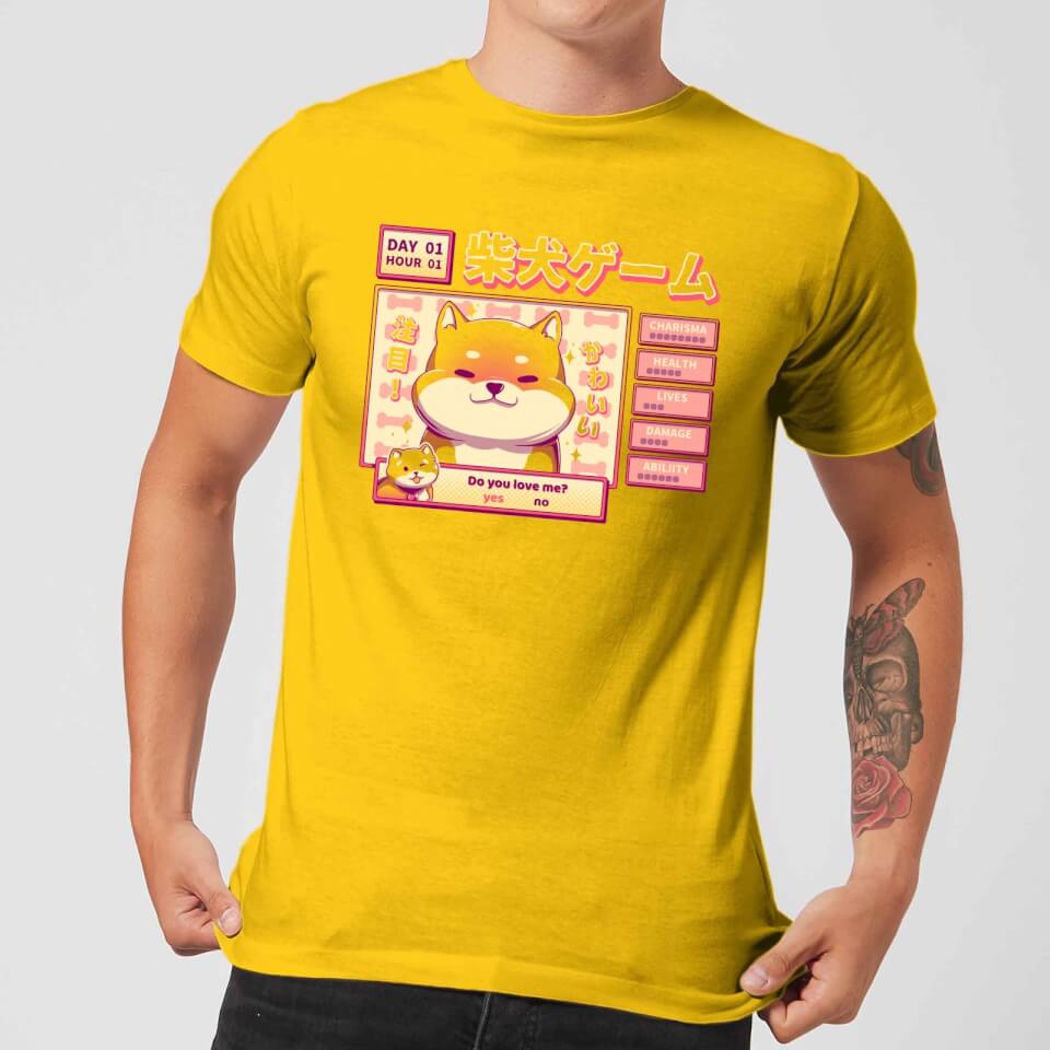 Ilustrata Shiba Novel Men's T-Shirt - Yellow