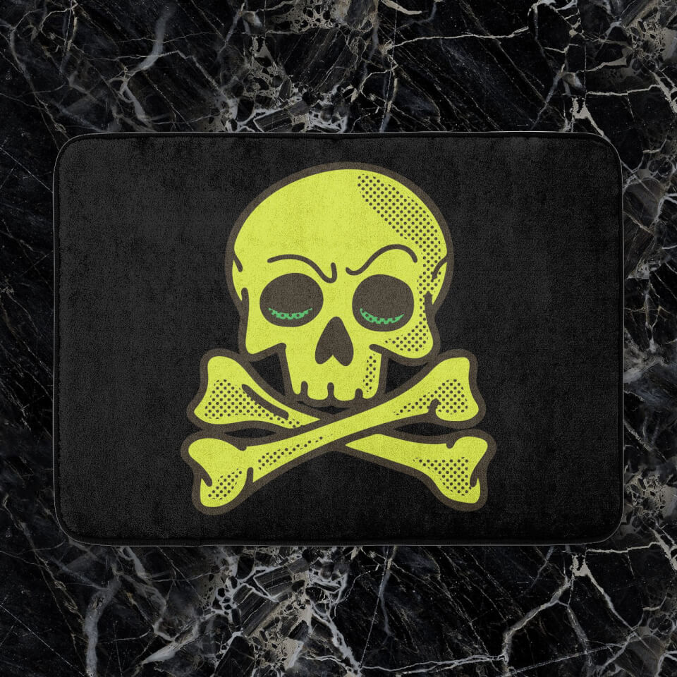 Skater Skull Bath Mat