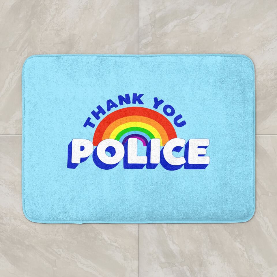 Thank You Police Bath Mat