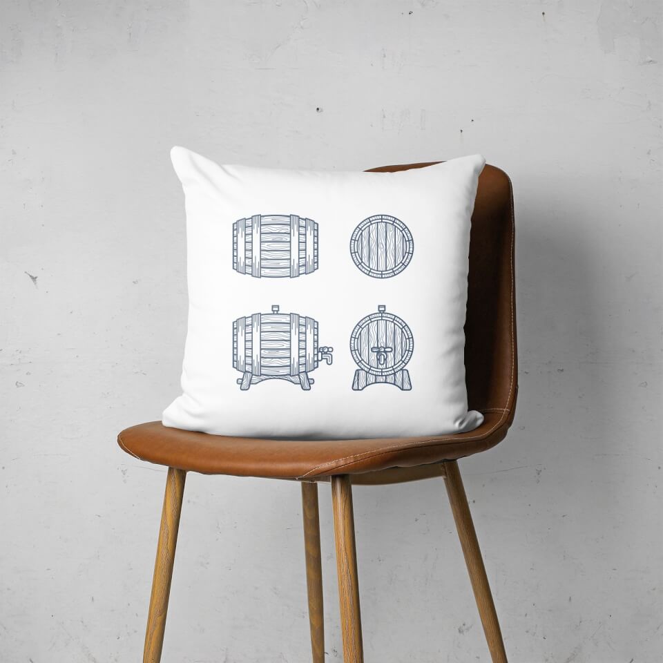Beer Barrels Square Cushion 2