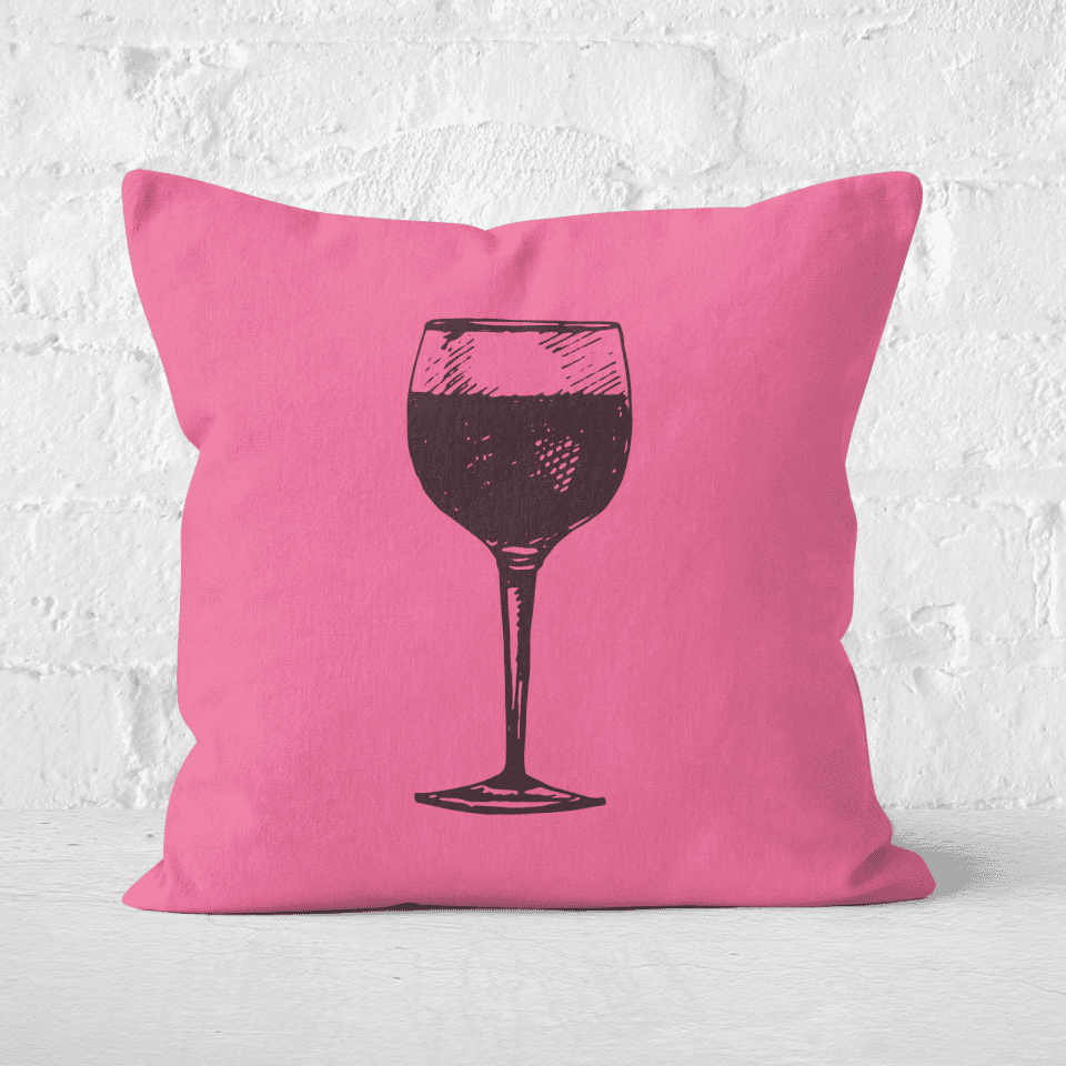 Red Wine Square Cushion