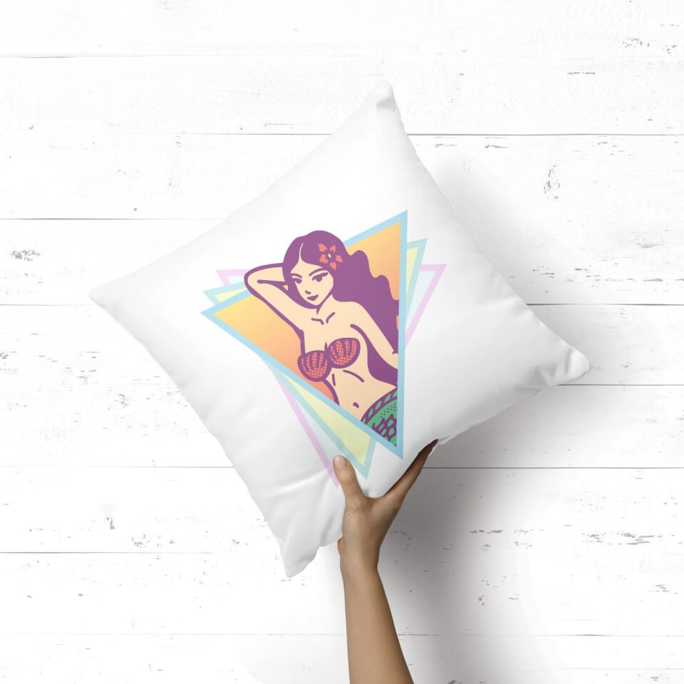 Mermaid Summer Square Cushion 1