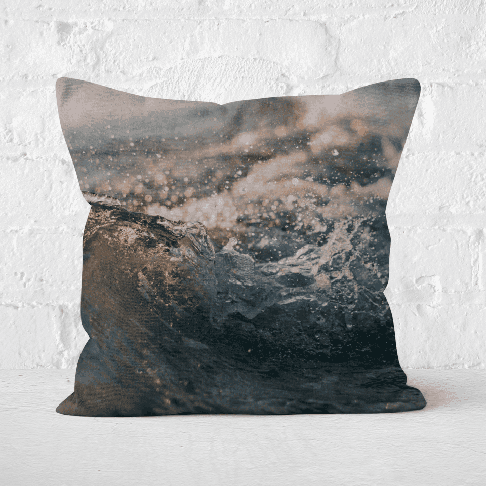 Wave Texture Square Cushion
