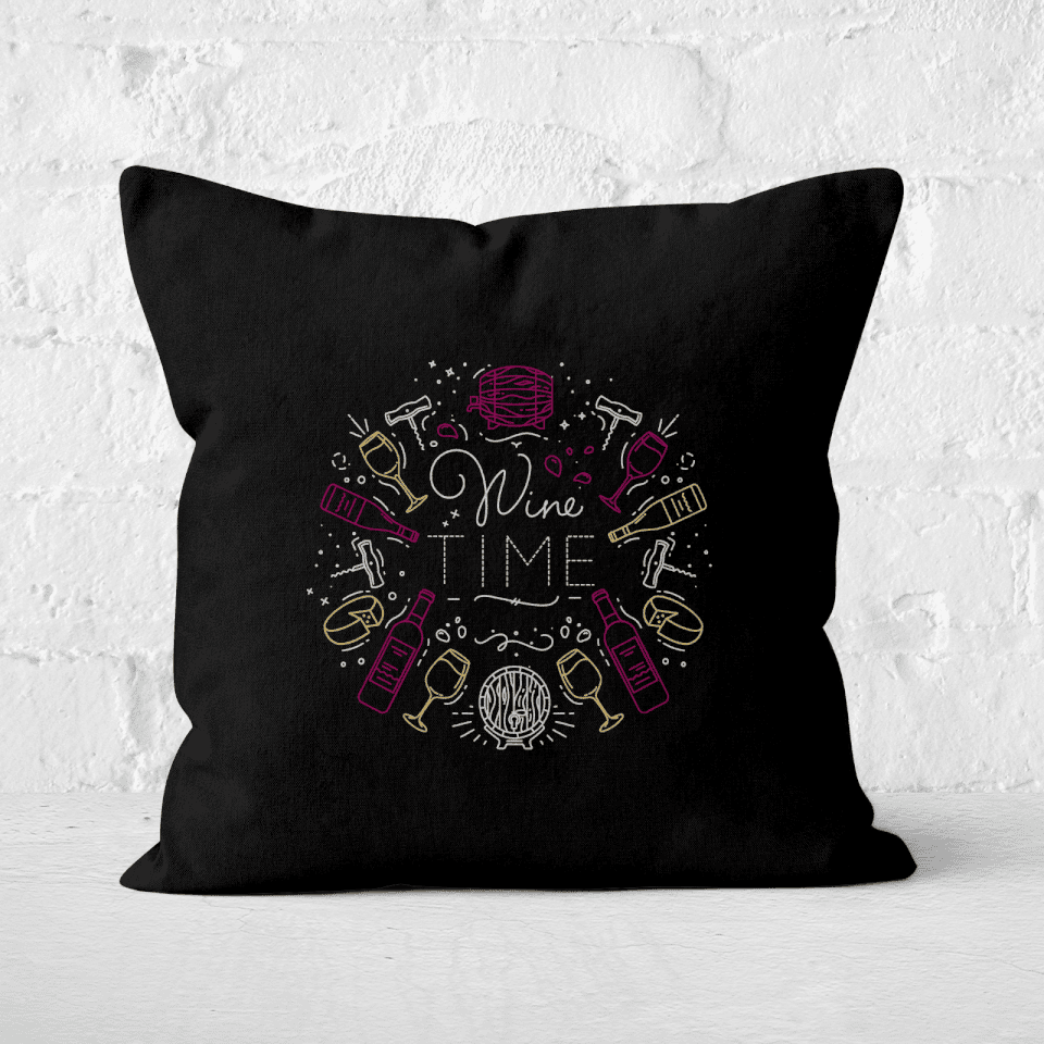 Wine Time Square Cushion
