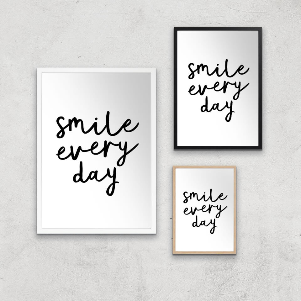The Motivated Type Smile Every Day Giclee Art Print 0