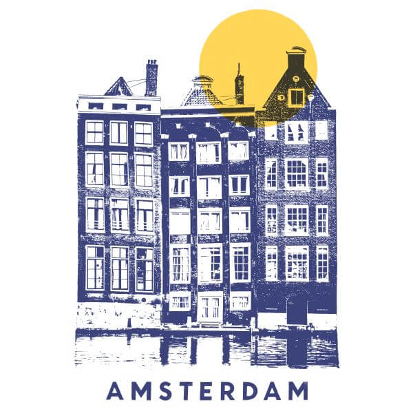 Amsterdam Women's T-Shirt - White 0