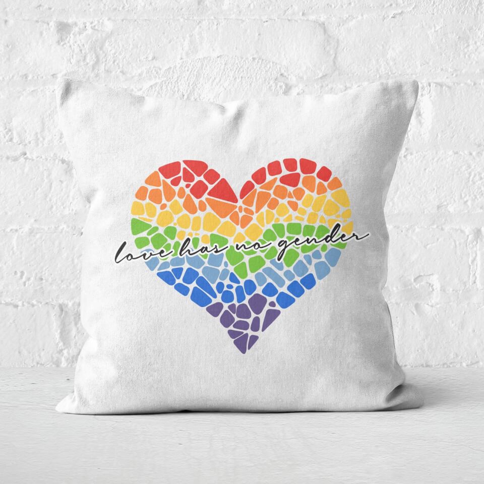 Miss Greedy Love Has No Gender Square Cushion