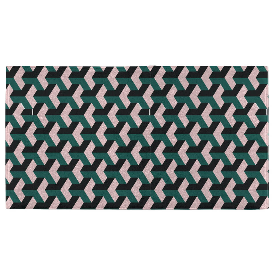 Hand Towels Geometric Angle Pattern Hand Towel